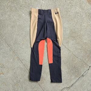 Vtg 90s KERRITS Box Logo Colorblock Outdoors Reinforced Riding Pants XL USA Made